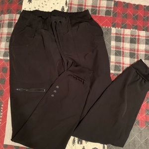 XS Black Heartsoul jogger scrub pants